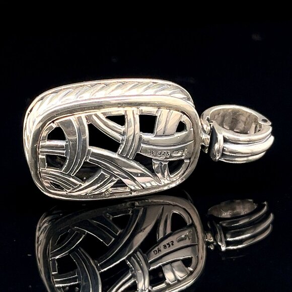 David Yurman Black Onyx Diamond Pendant - Picture 4 of 5